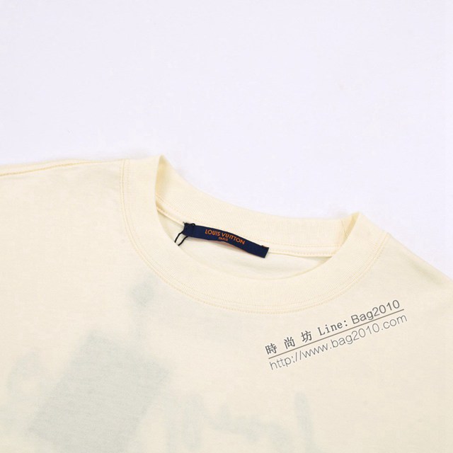 Louisvuitton路易威登Lv專門店2023SS新款刺繡T恤 男女同款 tzy2757